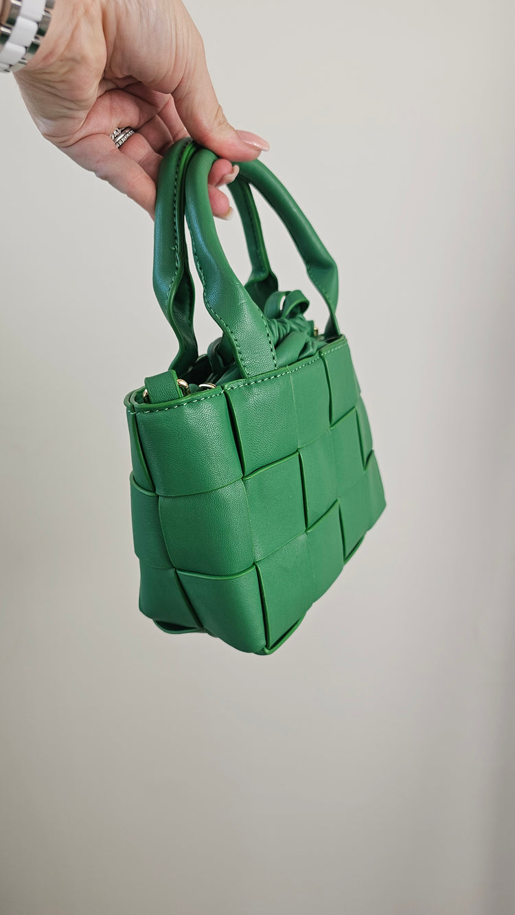 Rosie quilted bag in green