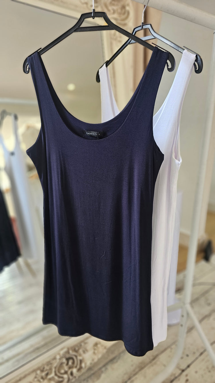 Zara basic longline vest (various colours)
