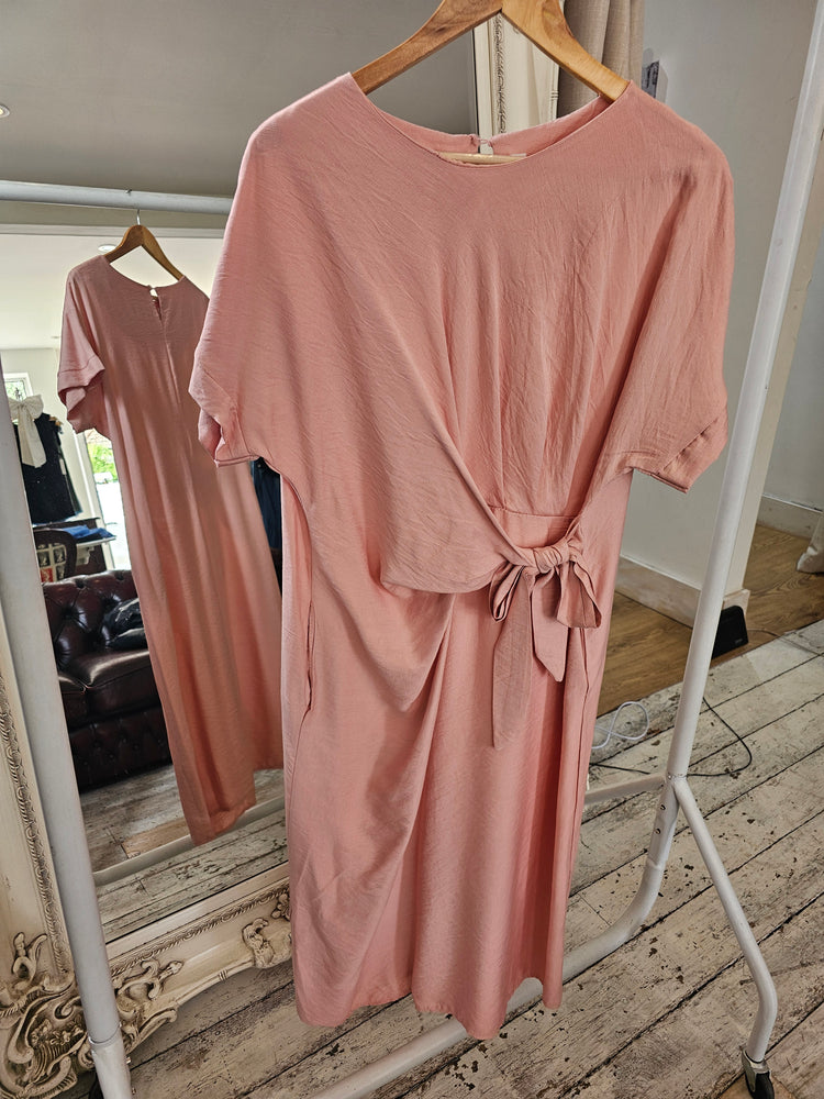 Leah SIDE KNOT MIDI DRESS