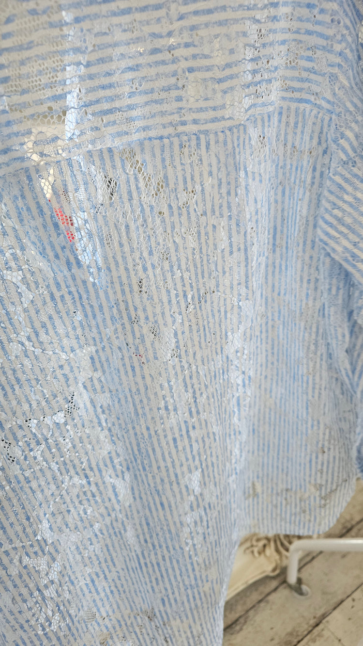 Sophia Lace stripe shirt