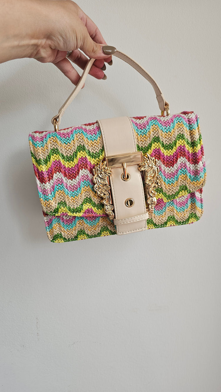 Buckle detail multiwave bag