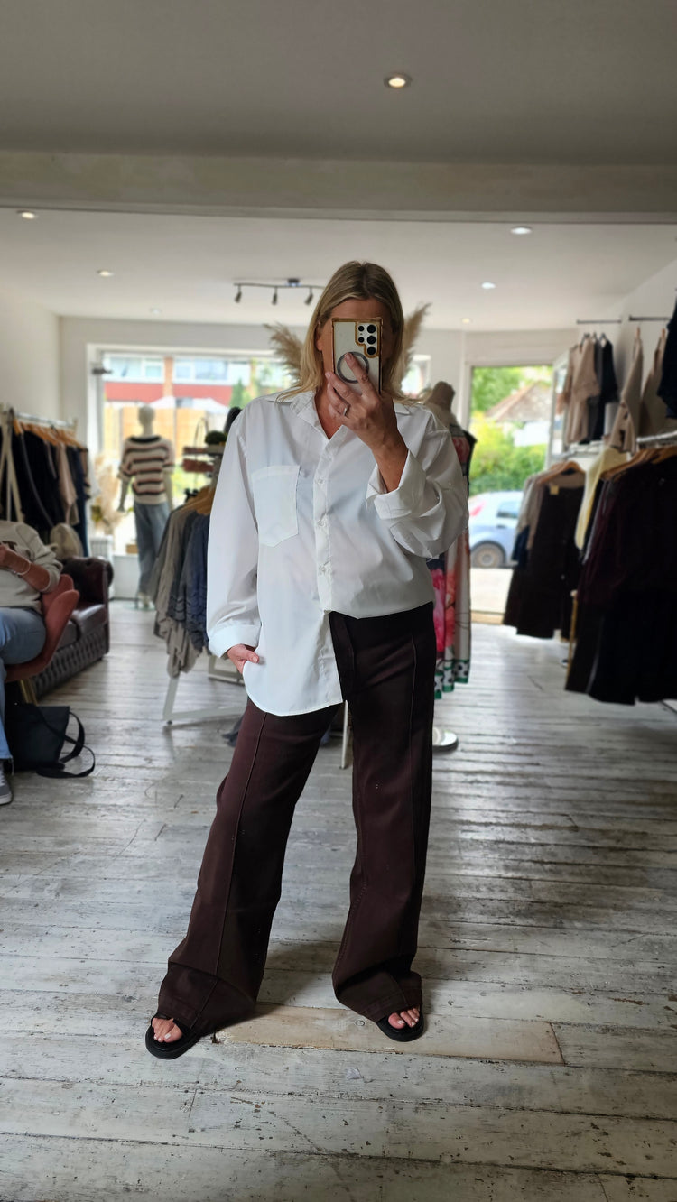 Classic button up white shirt