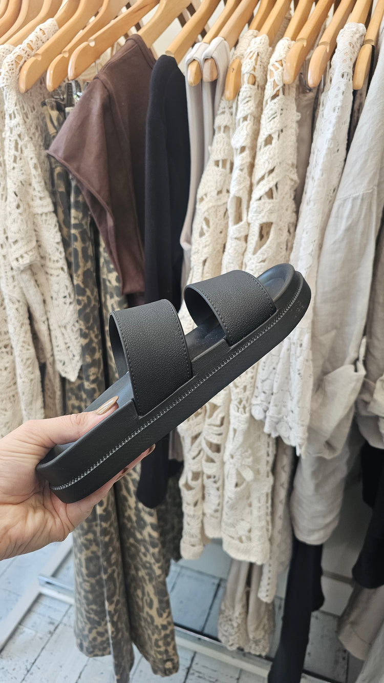 FIFI SLIDERS IN BLACK