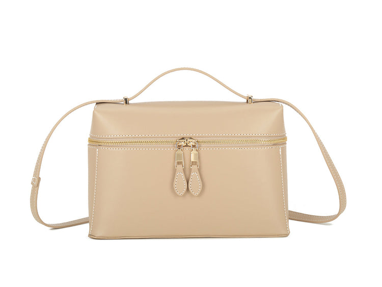 Erin zip detail bag in beige