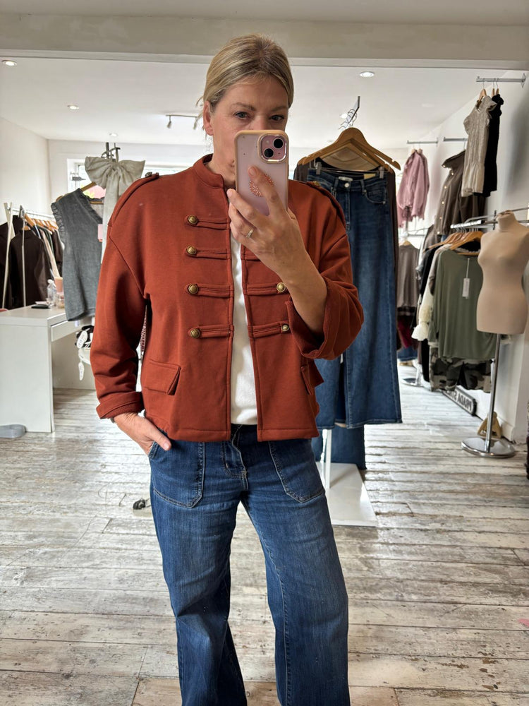 Military Jacket in rust