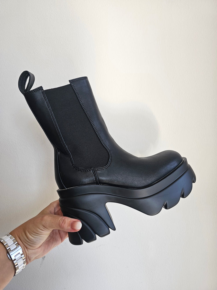 Chunky Ankle boots with block heel