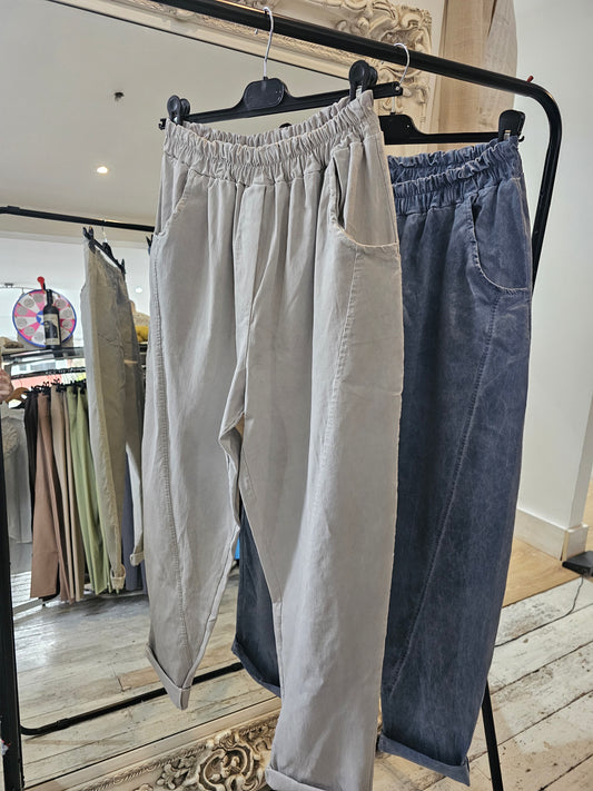 WASHED RELAXED FIT MAGIC TROUSERS