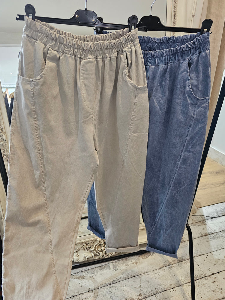 WASHED RELAXED FIT MAGIC TROUSERS