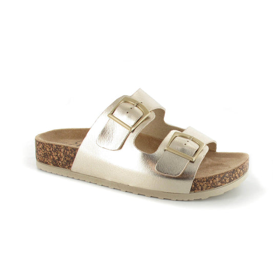 Bronte Sandals in Muted Gold