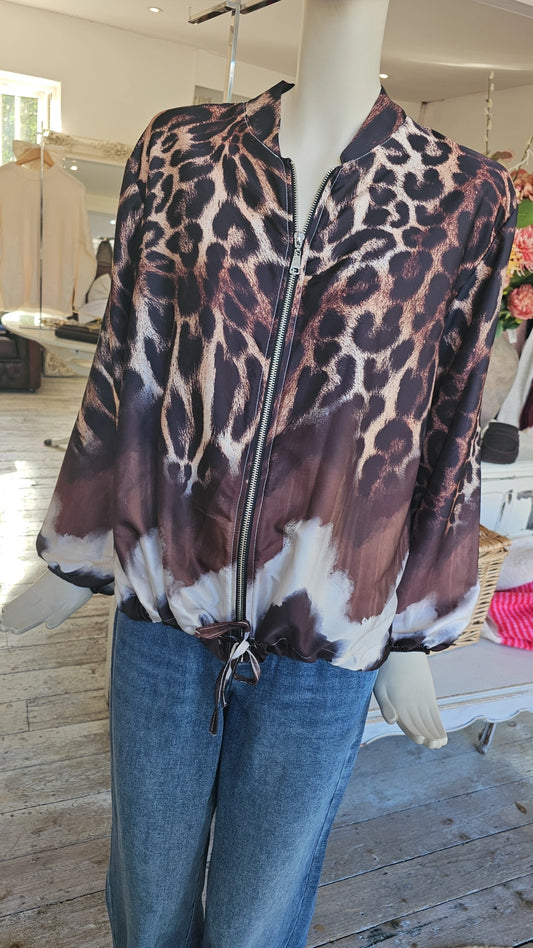 Cleo Lightweight Animal Print Jacket