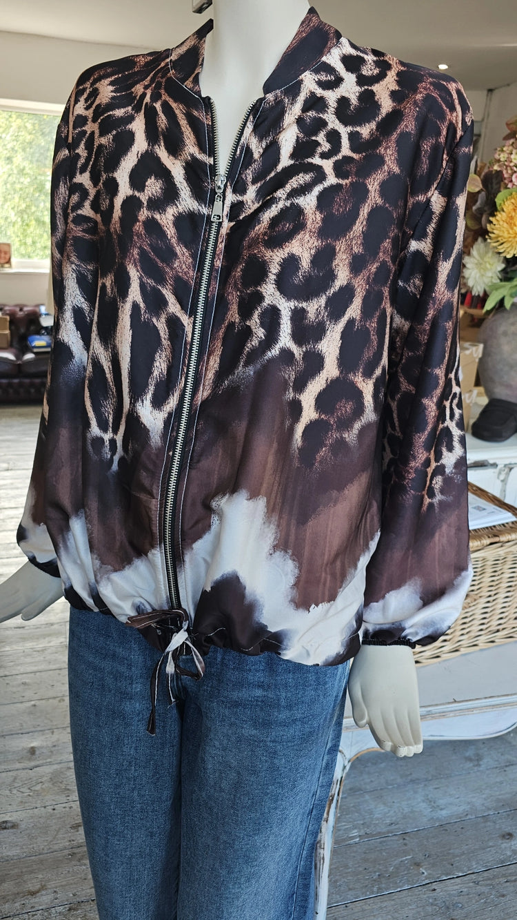 Cleo Lightweight Animal Print Jacket