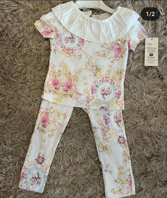 Kids floral collar set