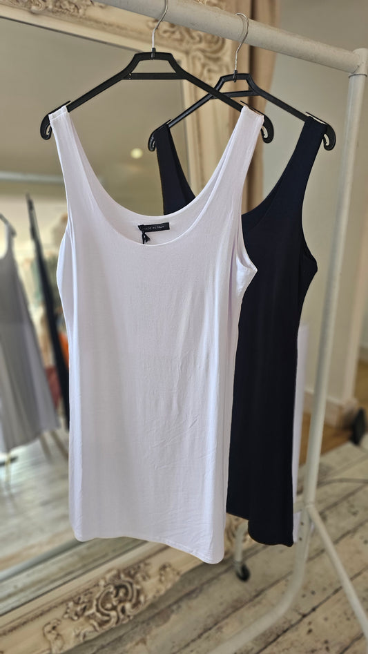Zara basic longline vest (various colours)