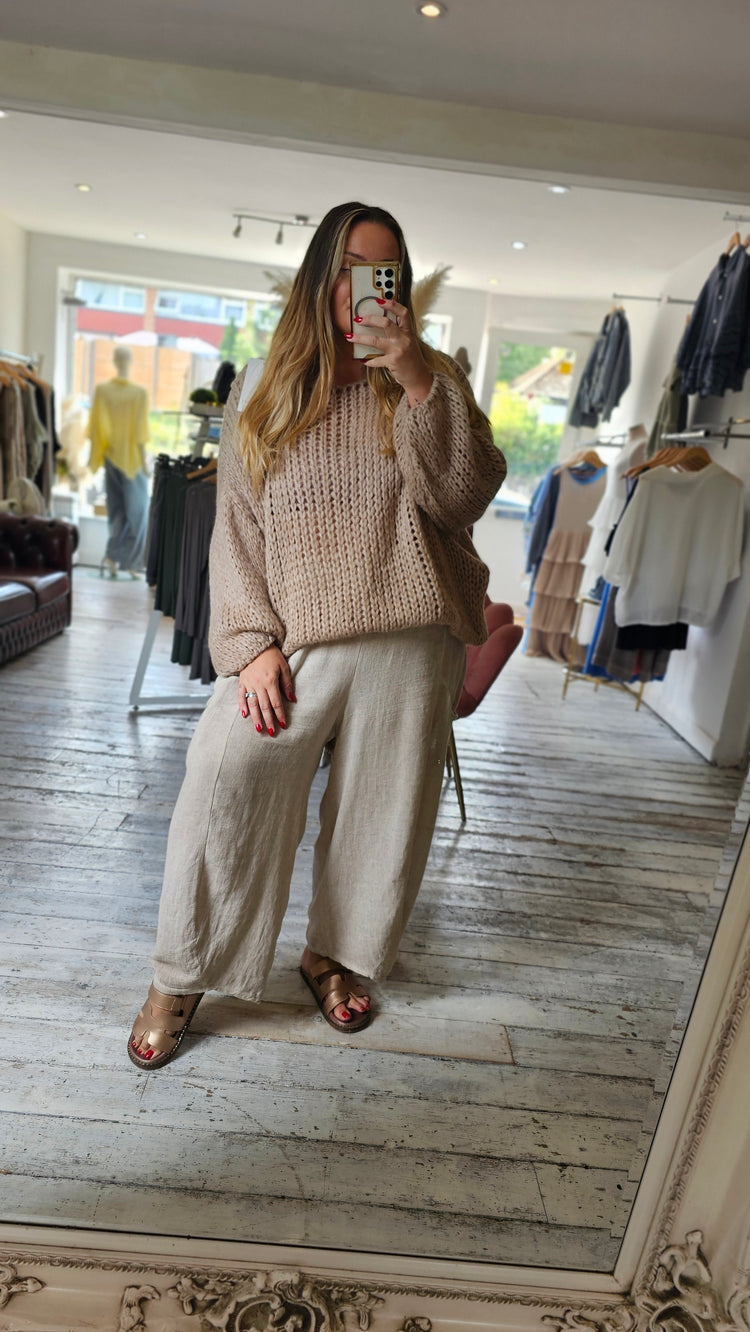 Melissa oversized jumper in mocha