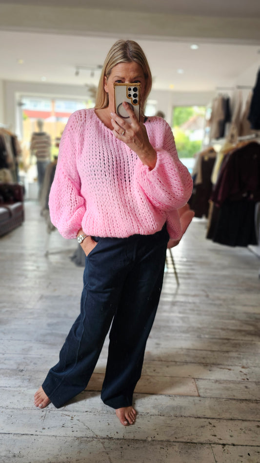 Melissa oversized jumper in pink