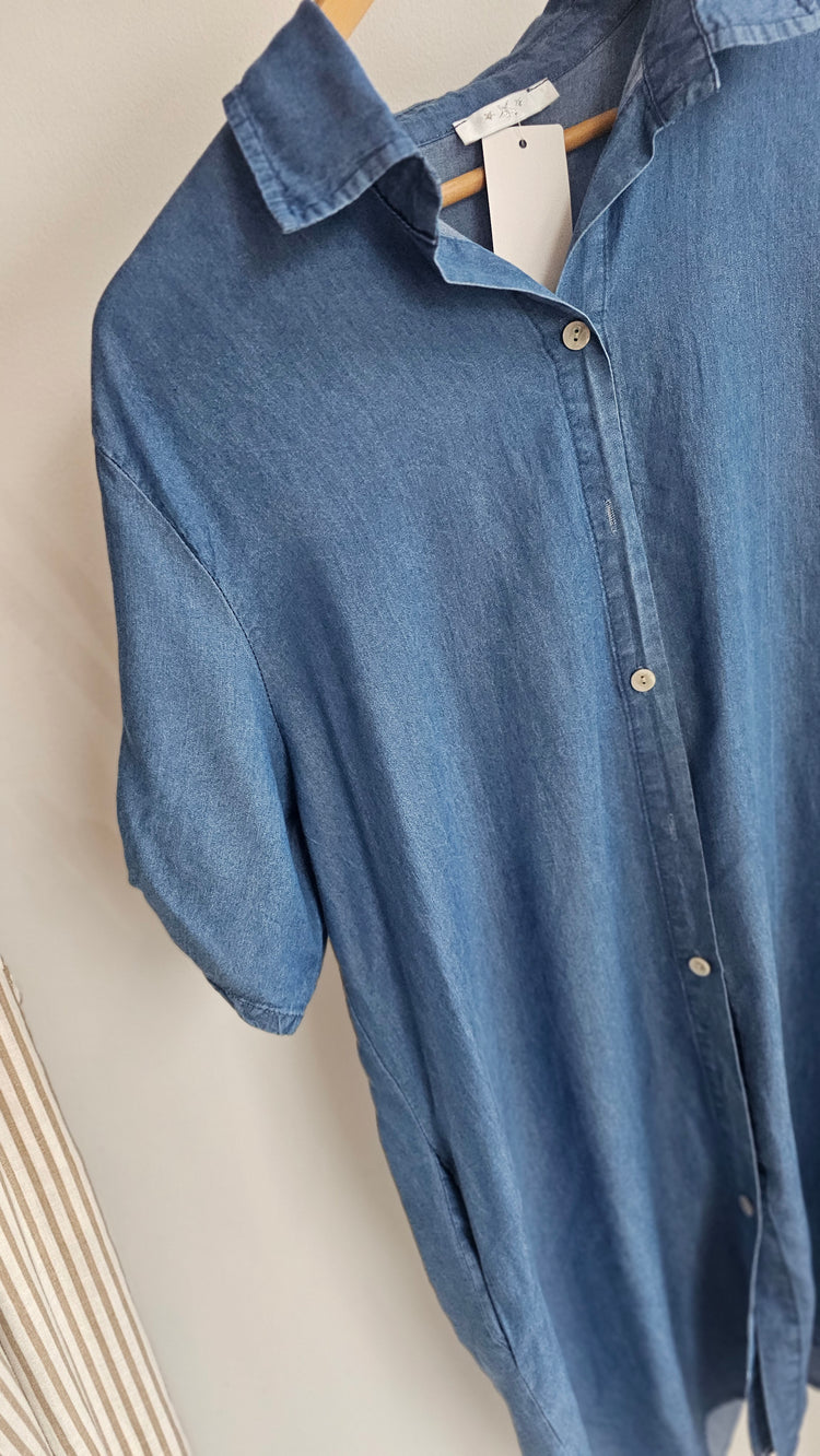 Charley Denim Look Shirt Dress