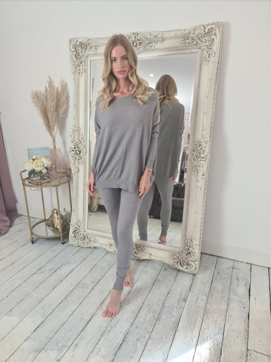 Emma Supersoft Two Piece set in grey