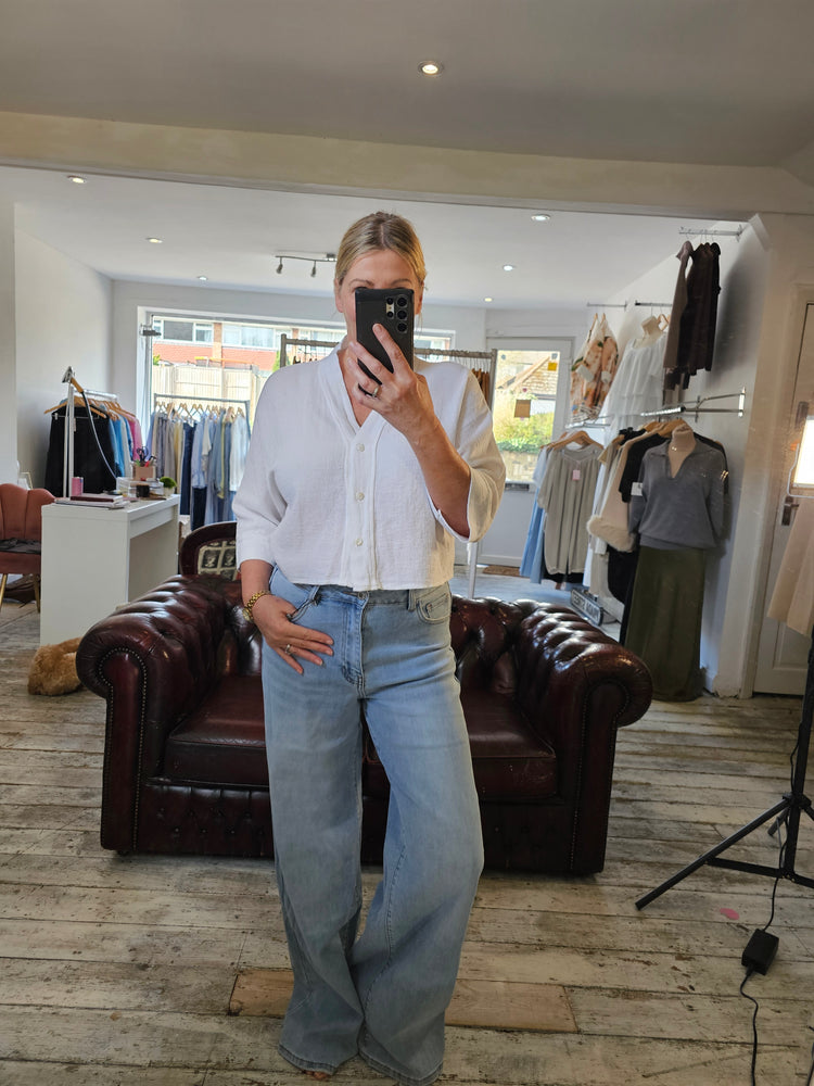 Dad Fit Mid Blue Denim Jeans