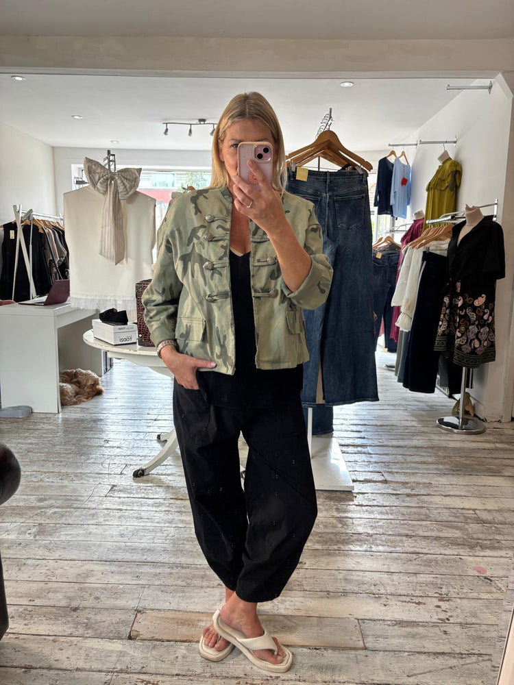 Hunter khaki Camo Military Jacket