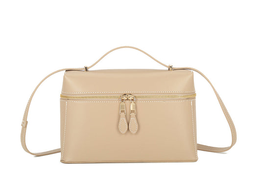 Erin zip detail bag in beige