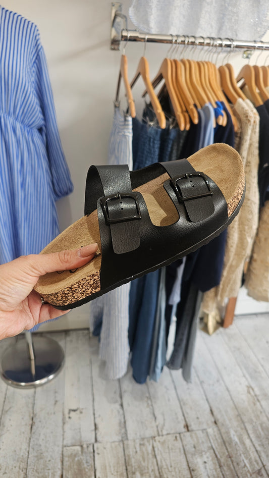 BRONTE  SANDALS IN BLACK