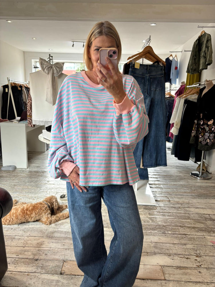 Striped Comfort Sweatshirt