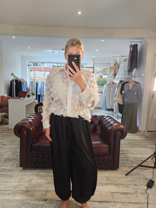 Evie satin style harem trousers