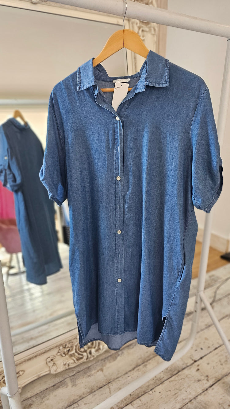 Charley Denim Look Shirt Dress