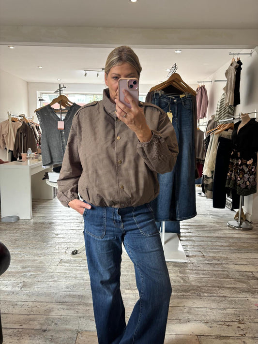 Chelsea Harrington Check lightweight jacket