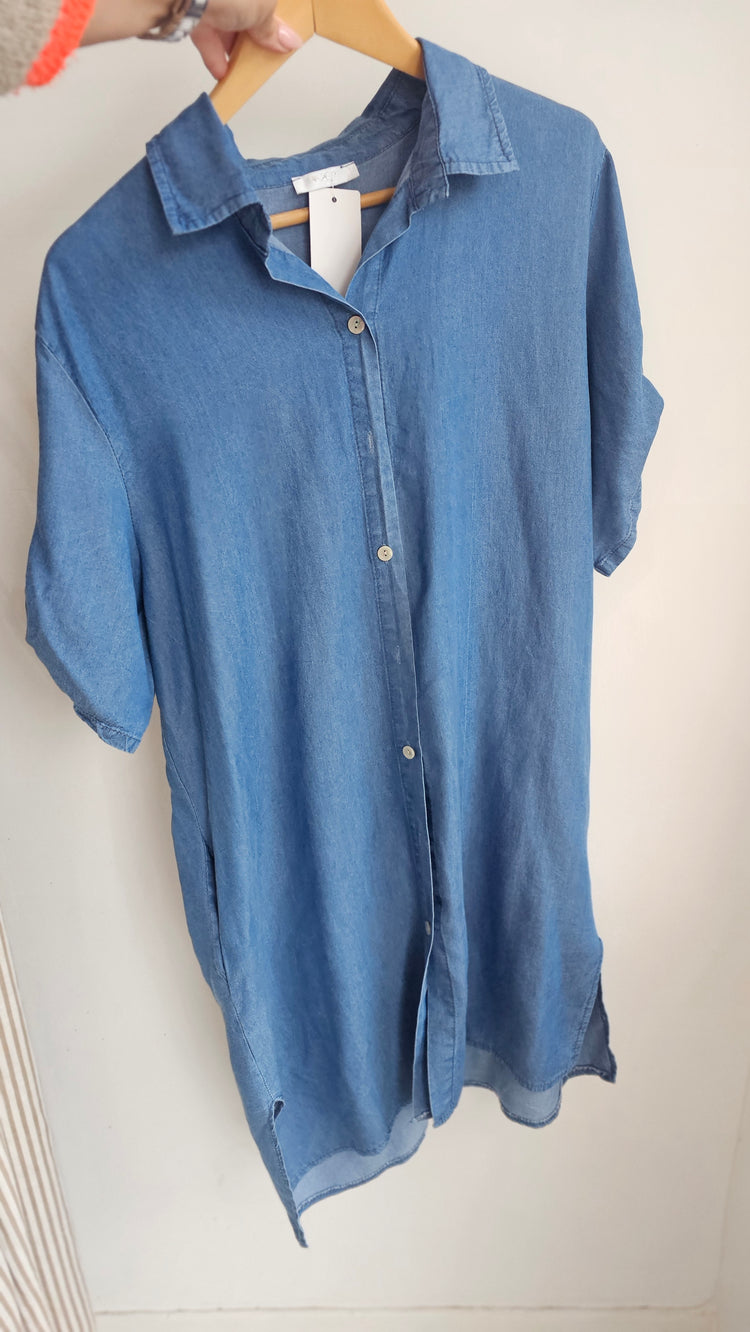 Charley Denim Look Shirt Dress