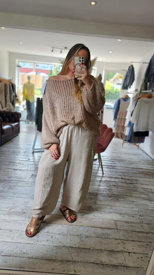 Melissa oversized jumper in mocha