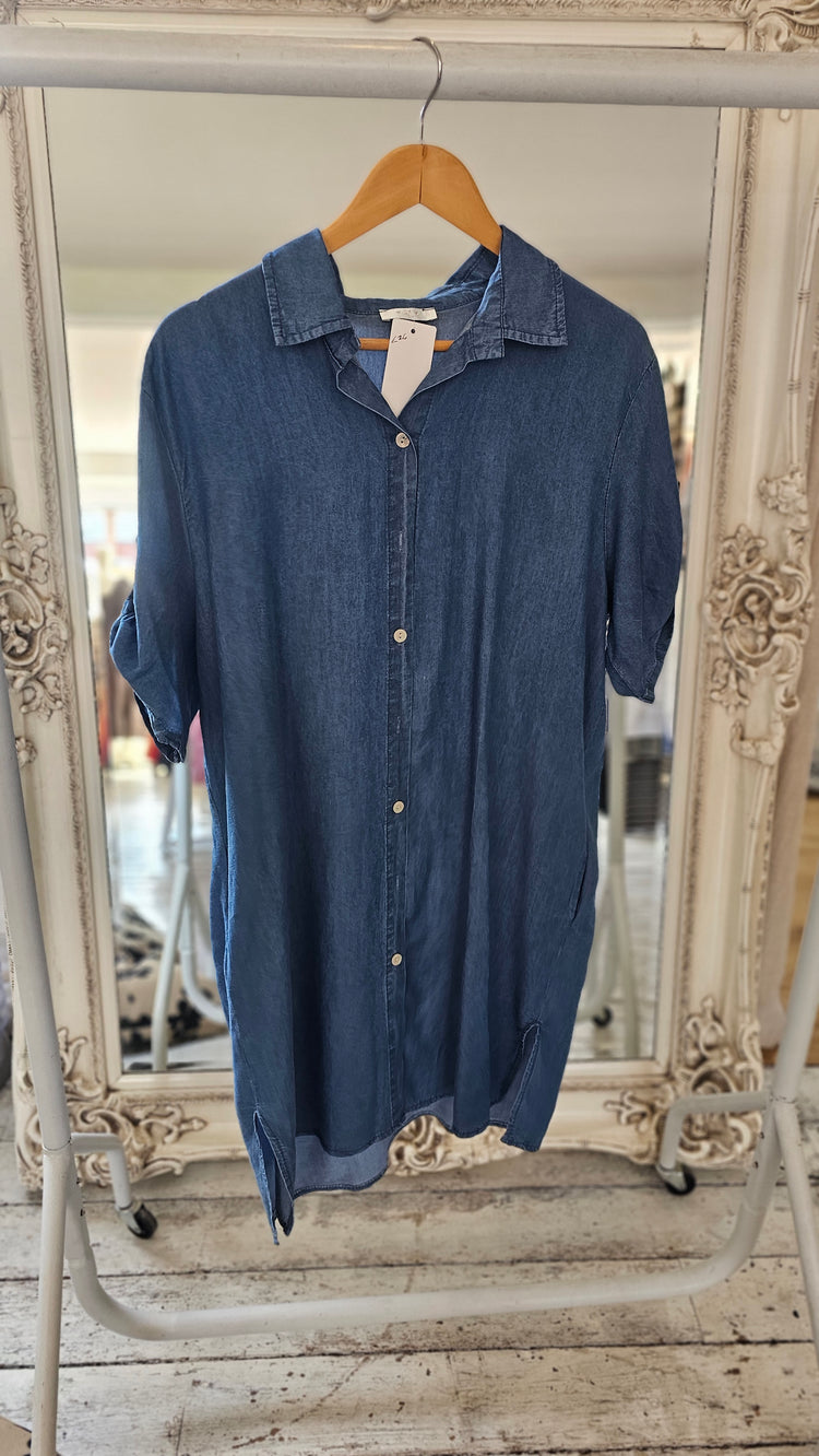 Charley Denim Look Shirt Dress