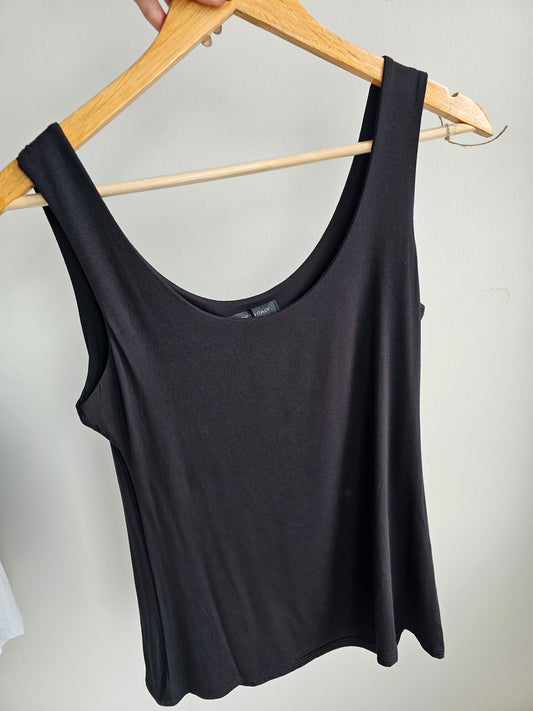 Zara stretchy crew neck vest in black