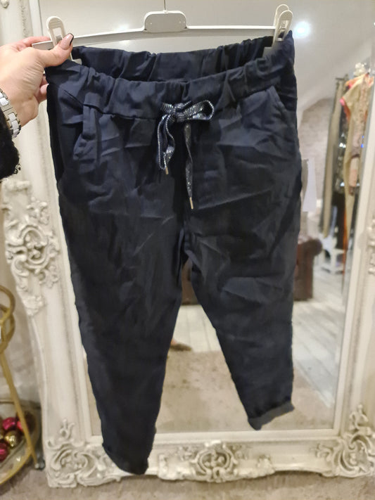 Navy TARA  Magic Trouser
